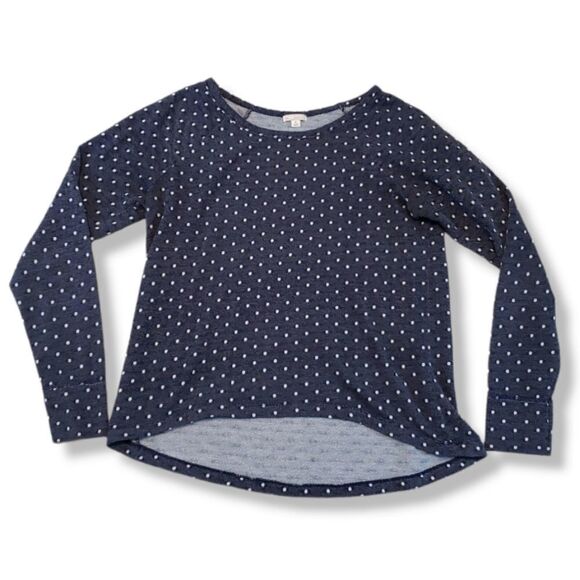 Gap Sweatshirt Size Medium Women's Pullover Thin Lightweight Polka Dots Casual - Picture 1 of 4